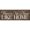 'There's No Place Like Home' Knotty Pine Wood Sign Small Rustic Wall Decor